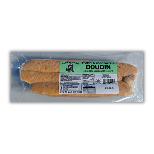 Gator World Alligator and Pork Boudin 1lb