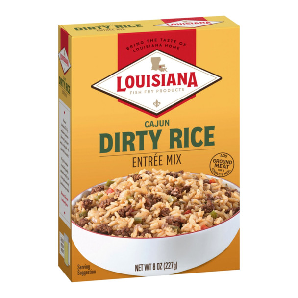 Louisiana Fish Fry Cajun Dirty Rice Entree Mix 8oz