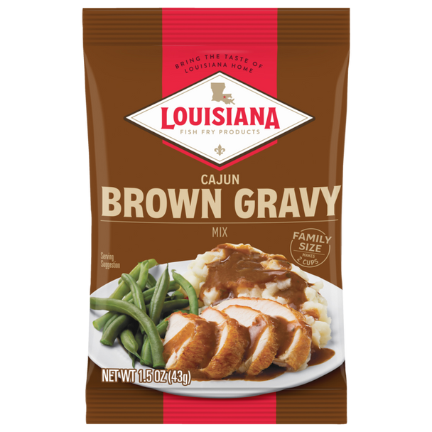 Louisiana Fish Fry Brown Gravy Mix 1.5oz
