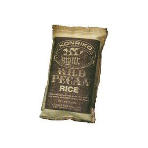 Conrad Rice Mill Konriko Wild Pecan Rice 2 lb, packaged rice bag with vintage-style label design.