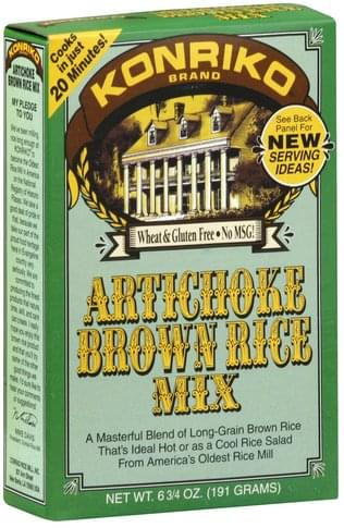 Konriko ARTICHOKE BROWN RICE MIX 6.75oz