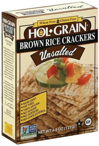 Hol Grain Unsalted Rice Crackers 4.5 oz