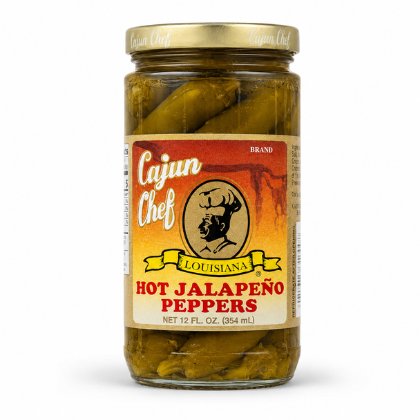 Cajun Chef Whole Hot Jalapeno Peppers 12oz