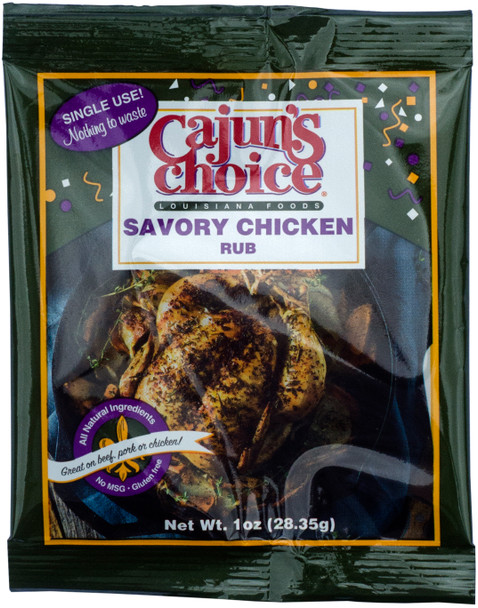 Cajun's Choice Savory Chicken Rub 1oz