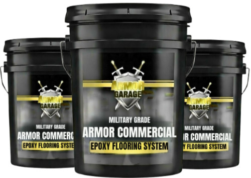 Large Format: Two Layer Commercial Epoxy Flooring. 1500 SF & Up.