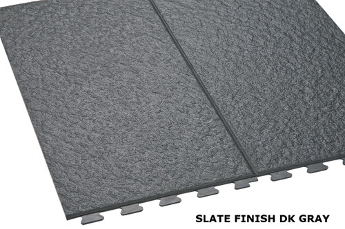 GARAGE TILE HIDDEN SEAM 1/4" SLATE FINISH PER SQ FT