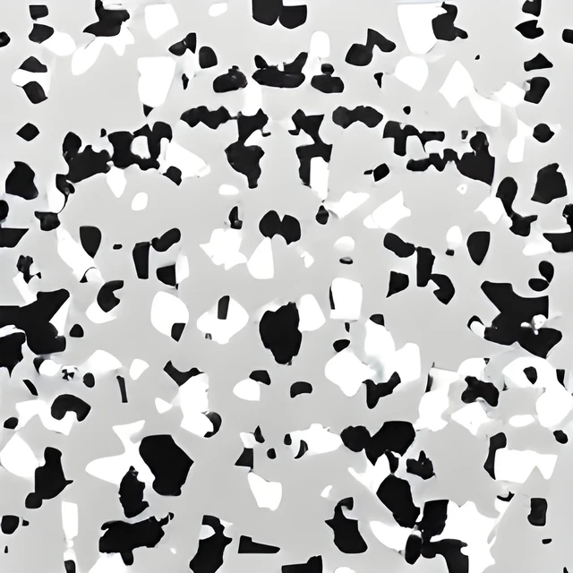 Armor Granite Pattern 1 — Light Gray epoxy with black and white flakes