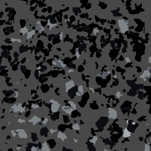 Armor Granite Pattern 6 — Charcoal epoxy with dark gray, medium gray and light gray flakes