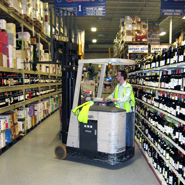 Forklift operating on ArmorGarage industrial epoxy floor