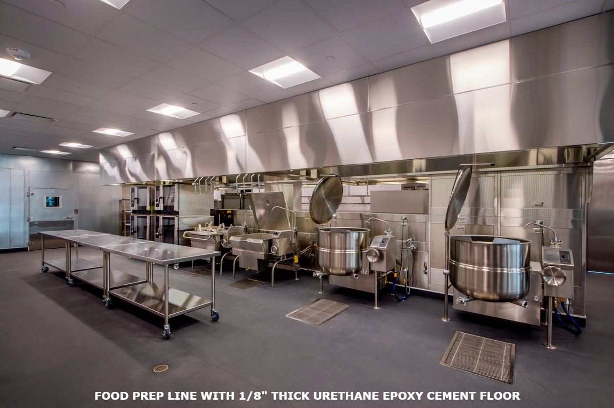 food prep line with 1/8