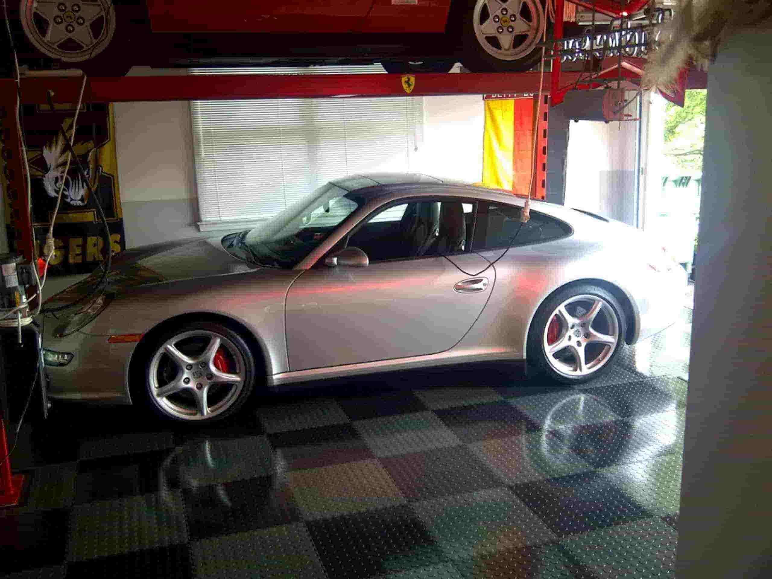 Garage flooring tiles and mats