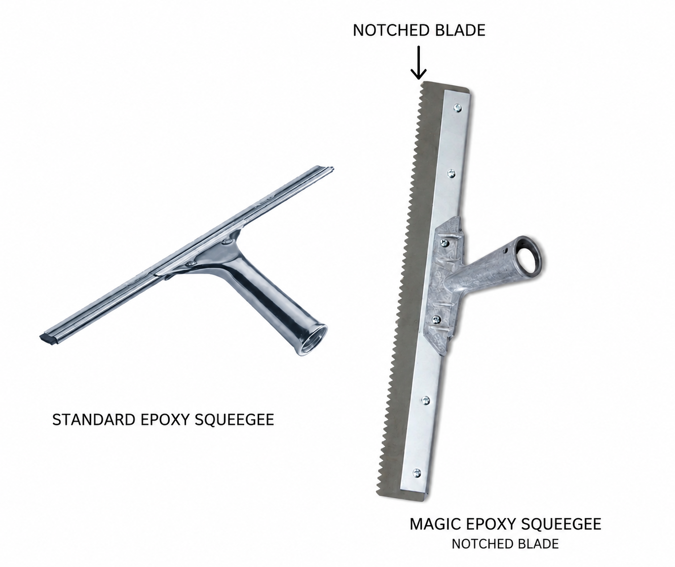 Standard vs Magic squeegee comparison