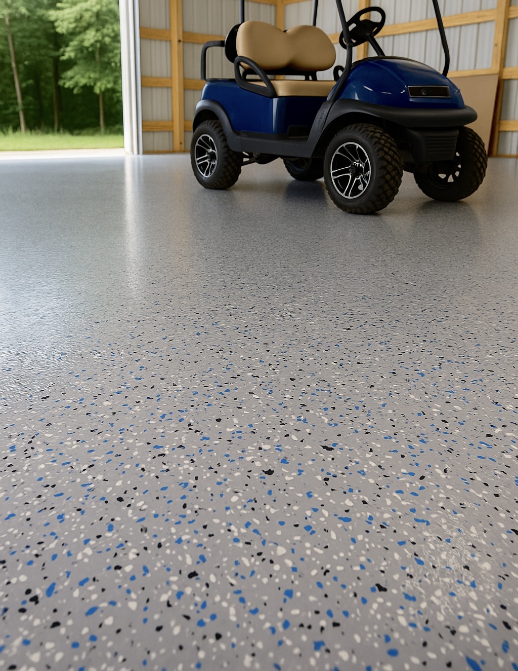 ArmorGarage Epoxy Floor Coaitng In Pole Barn
