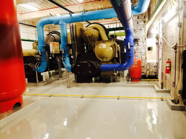 EPoxy Coating In Entire Mechanical Equipment Room