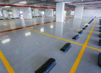 Parking Garage with Epoxy Floor Coating