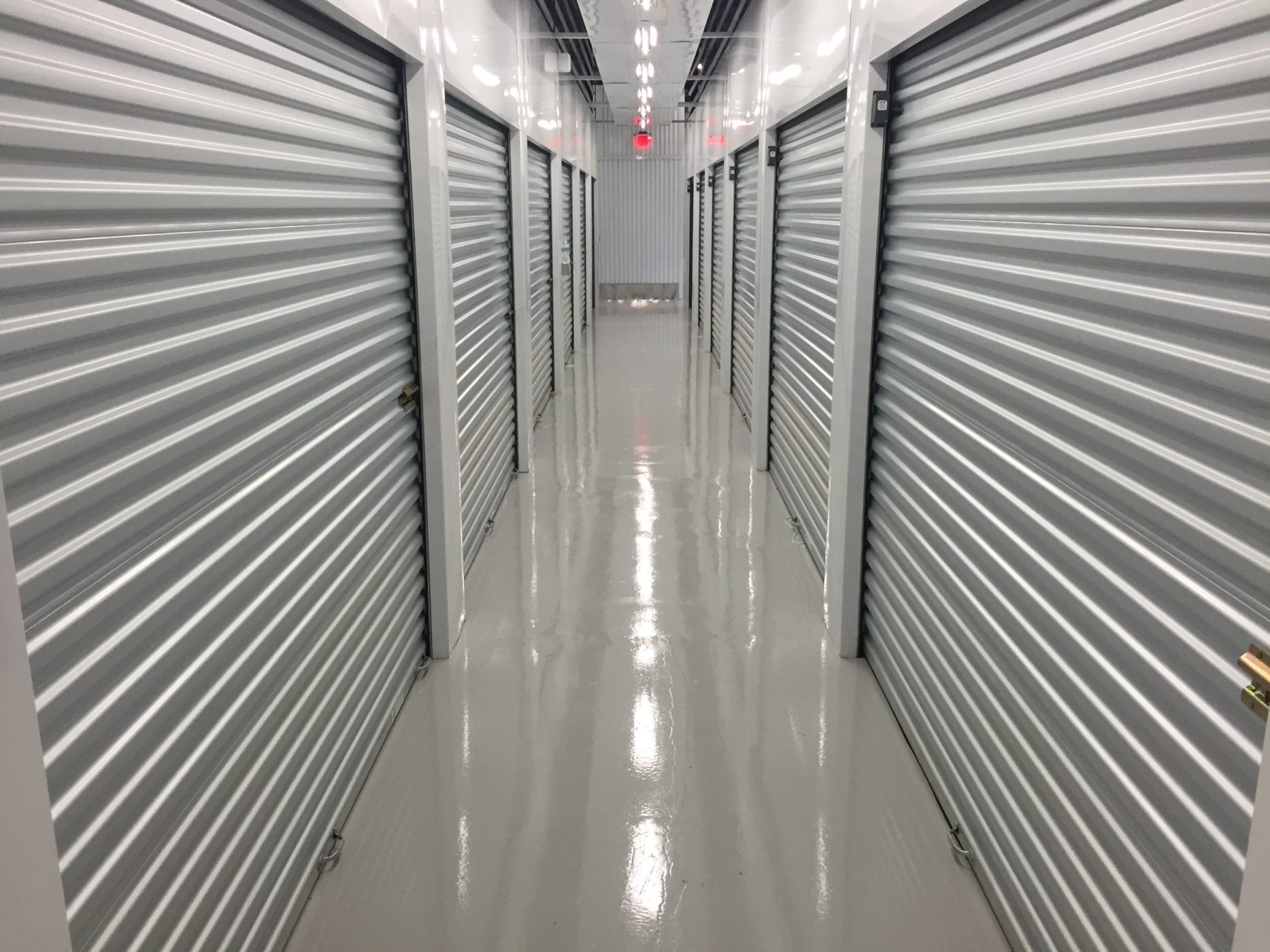 Military-Industrial Epoxy Floor In Self Storage Building