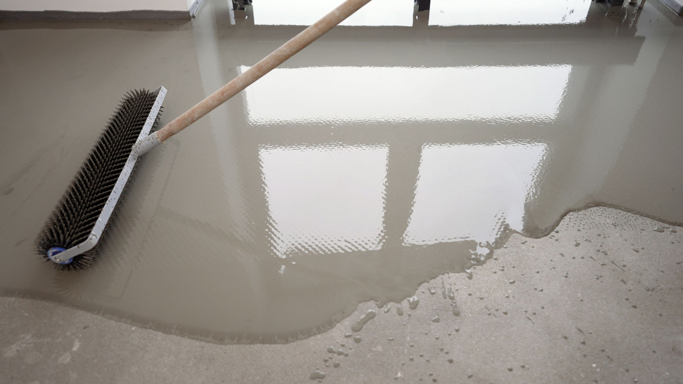Pin rolling Urethane Cement To Release Trap Air