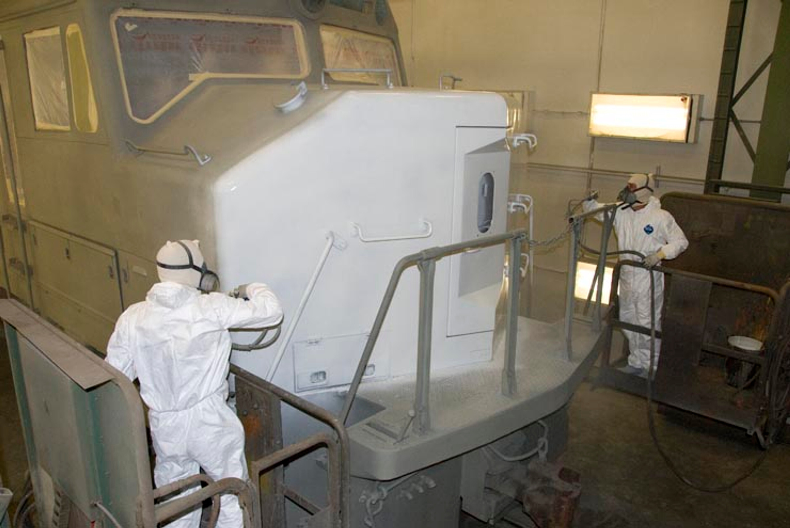 Zinc Primer Coating on Locomotive