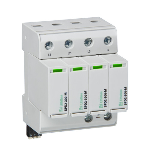 SPD, DIN RAIL, TYPE 2, 4P0, 150V