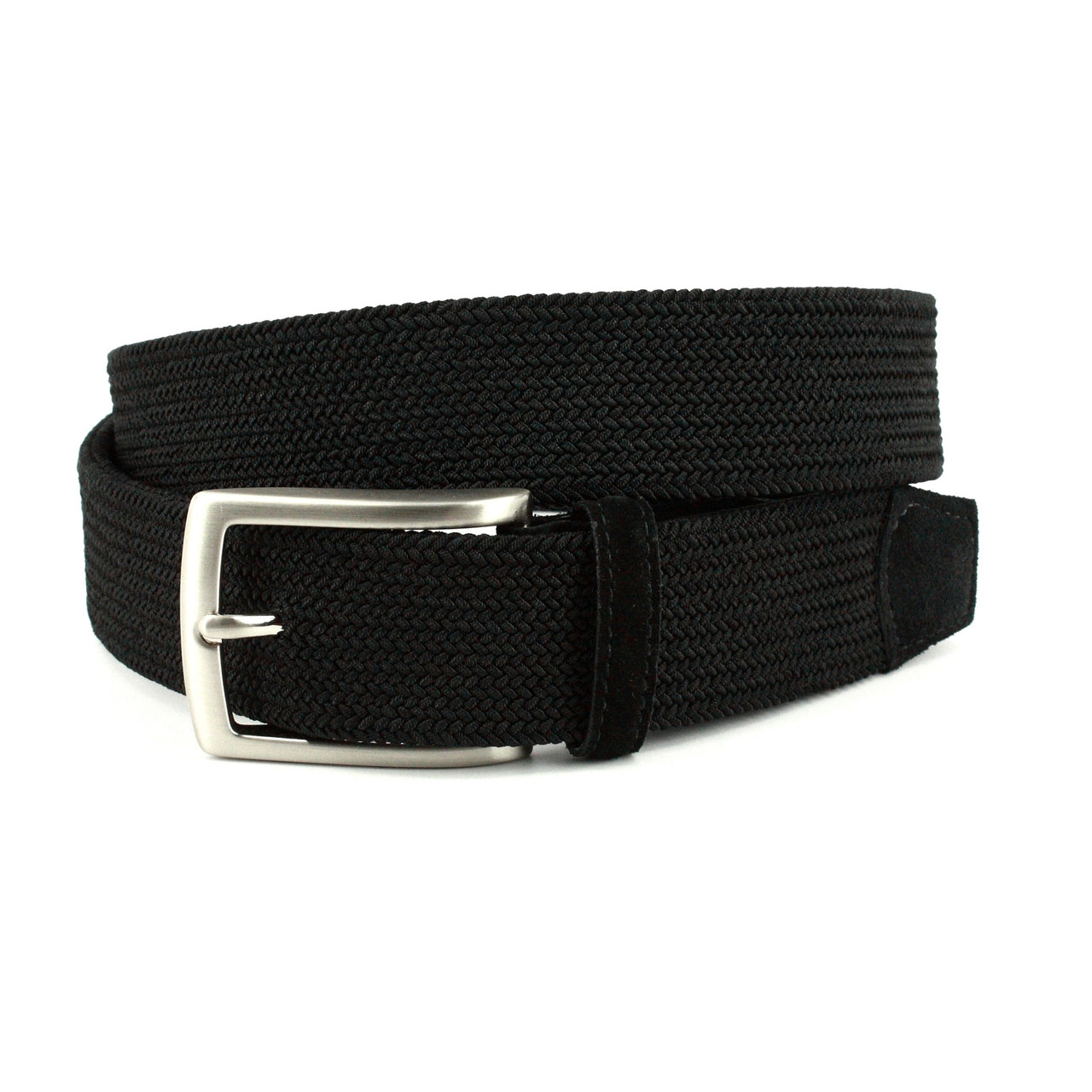 Torino Cotton Elastic Men's Belts in Navy - Big Ma