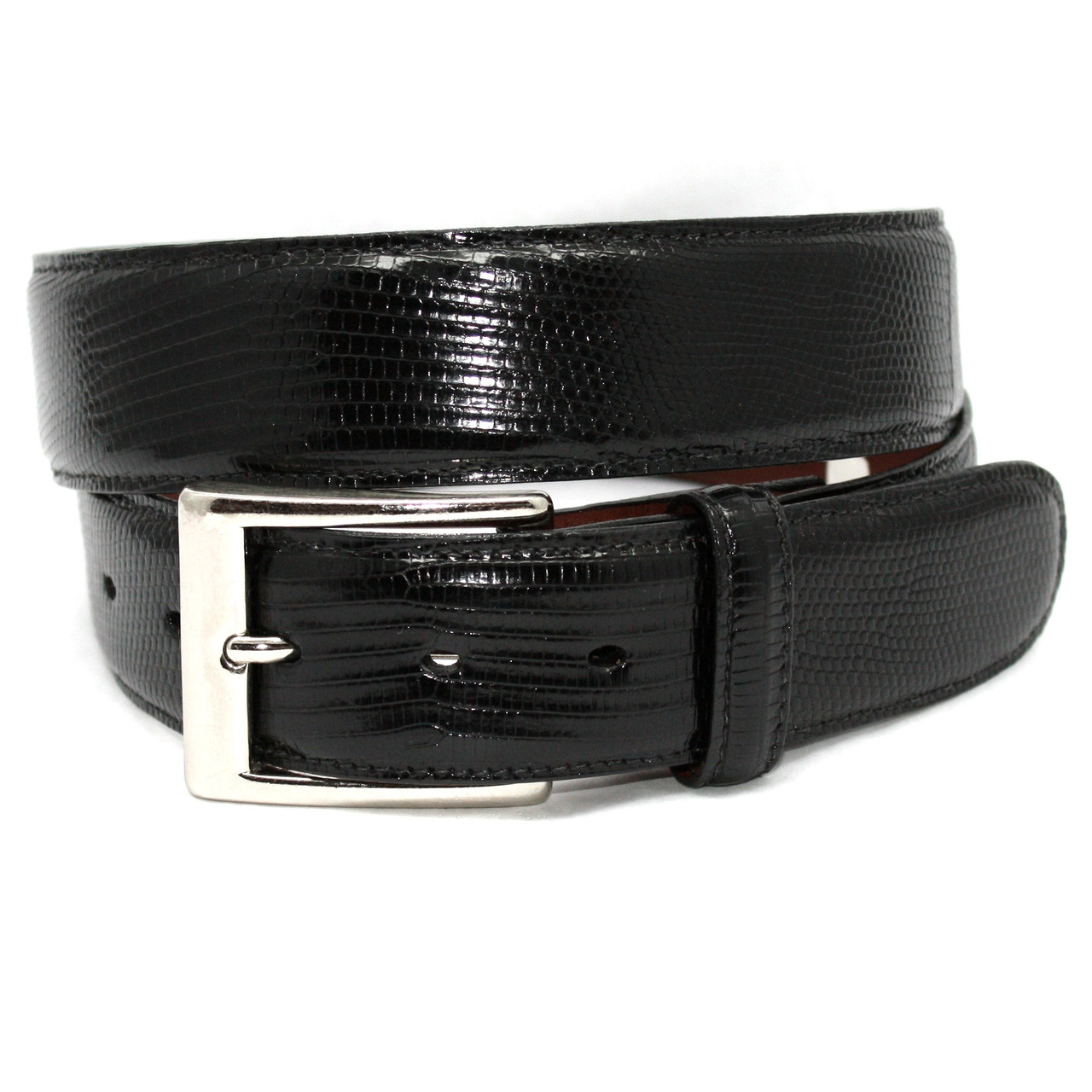 Belt Black Grained Calfskin, 35 MM