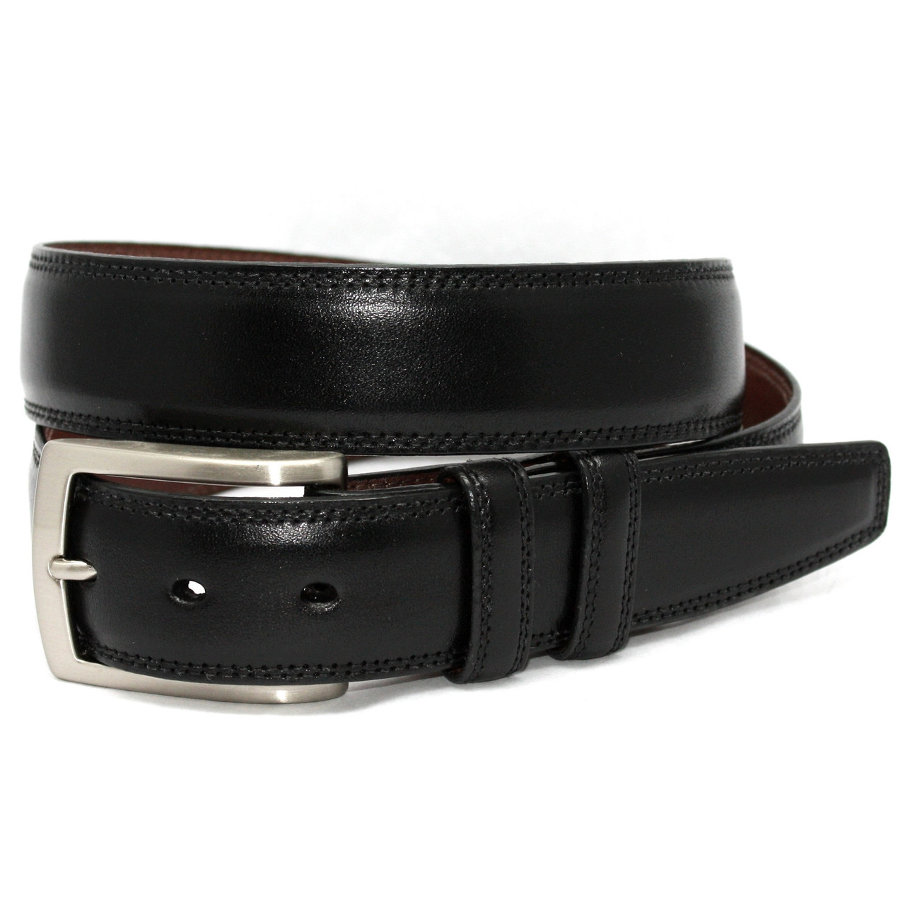 black mens dress belt Premium Leather Belt Black by Beau Ties of Vermont