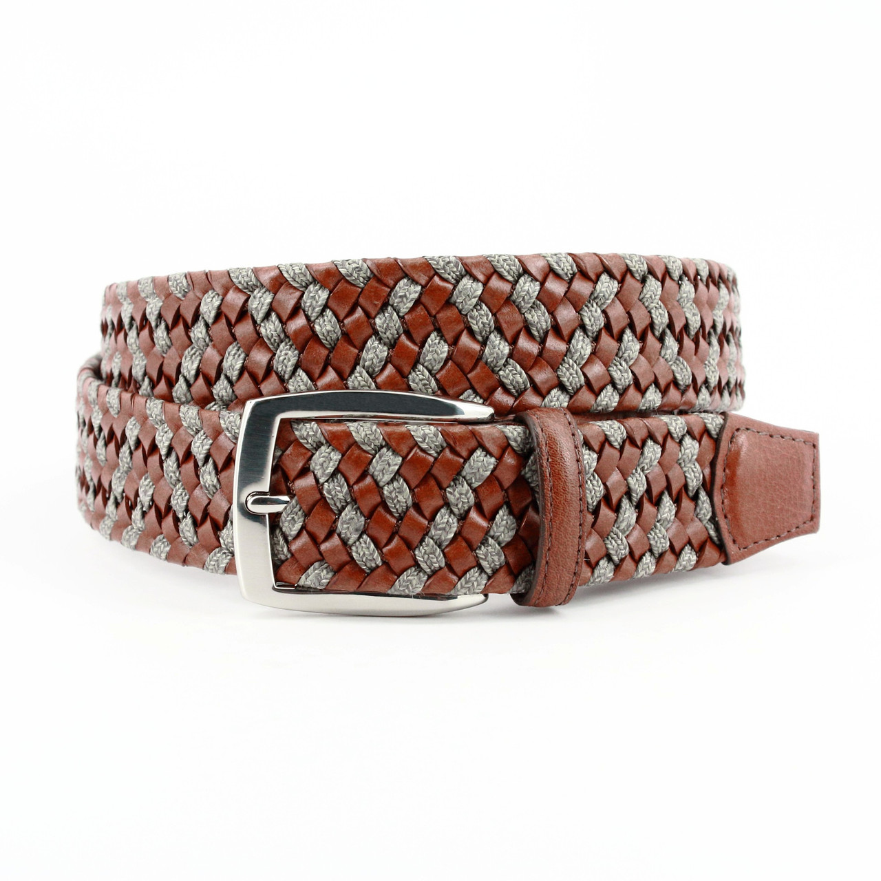 Leather Braided Belt