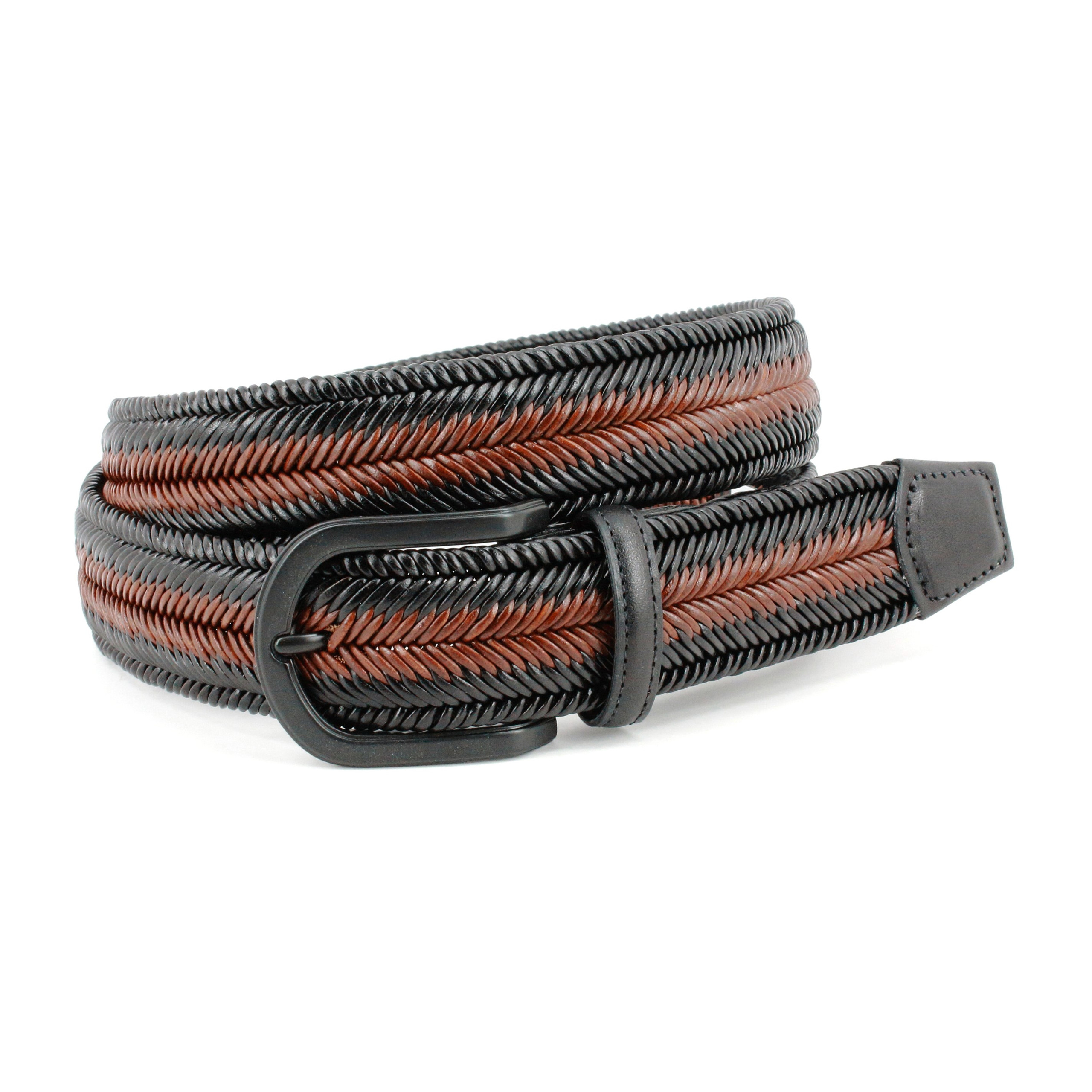 Torino Cotton Elastic Men's Belts in Navy - Big Ma
