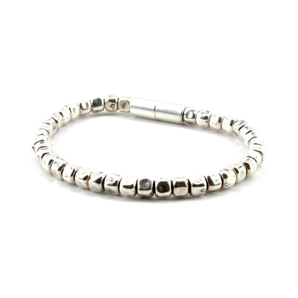 Sterling Silver Plate - Beaded Bracelet