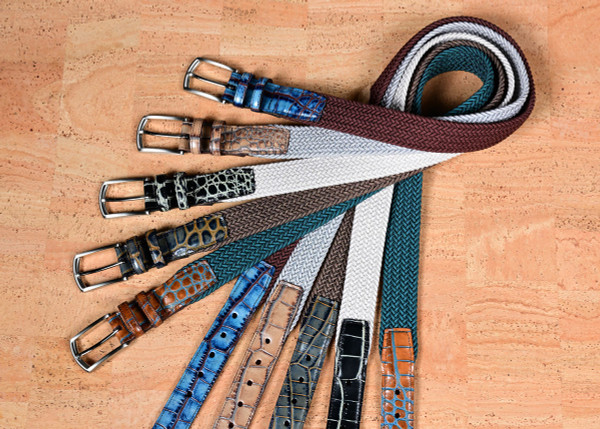 mens colored golf belts