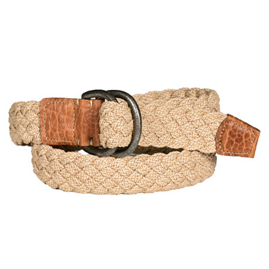 Torino Italian Woven Cotton Elastic Belt - Red main image 0