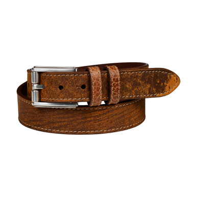 Rough Rider Sheep Skin Belt with Self Tabs in Whiskey