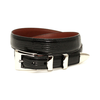 Genuine Lizard Belt in Cognac by Torino Leather Co. - Hansen's