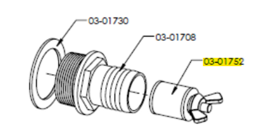 PLUG - PIPE 1-1/4 DIA RUBBER, Part Number: 110670