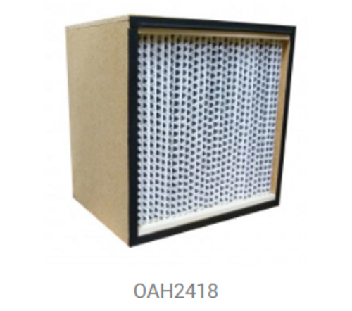 HEPA Filter, 99.97% @ 0.3 micron, 24"x18"x12", Part Number: OAH2418