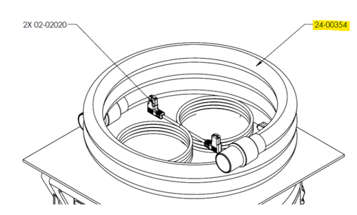 Hose Assy. - 2.0 x 25ft., Part Number: 107481 (Previously: 24-00354)