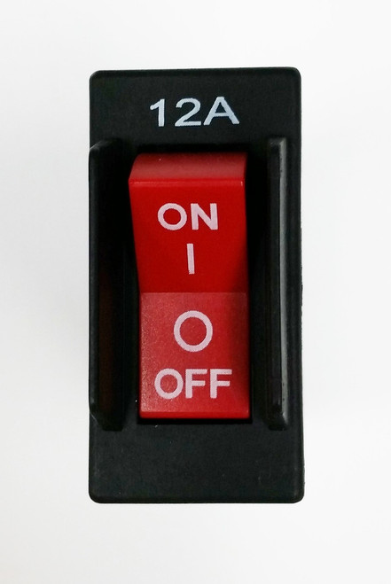Circuit Breaker, 12A W/Switch, Part Number: 102771 (Previously: 02-01473)