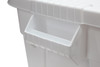 Rubbermaid BRUTE Tote with Lid - 53 Ltr - White - FG9S3000WHT - Handle Detail
