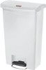 Rubbermaid Slim Jim Front Step Pedal Bin - 50 Ltr - White - 1883557