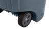 2131929 - Rubbermaid Wheeled BRUTE - 167 Ltr - Grey - DuraTread never flat wheels can withstand rough terrains and are puncture-proof