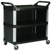 Rubbermaid X-Tra Cart Closed 3 Sides - Black - FG409300BLA