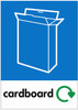 A4 Recycling Bin Sticker - Cardboard