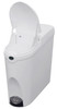 WR-ZYS-20FT-WHITE - Automatic Sanitary Bin - 20 Ltr - White - Waste Chute Open