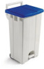 Derby Bin with Pedal - 90 Ltr - White/Blue - 357003