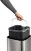 342223 - No Touch Sensor Bin with liner being removed demonstrating the ease of emptying