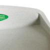 MT80OAT - Detail of extra deep sides that provide additional safety when in use