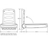 MV64OAT - Technical drawing of baby changing unit