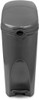 WR-ZYS-20LJ-GREY - Pedal Operated Sanitary Bin - 20 Ltr - Grey - Front