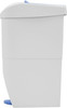 WR-FQ-1003 - Pedal Operated Sanitary Bin - 20 Ltr - White/Blue - Side Profile