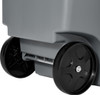 FG9W2700GRAY - Close up of Rubbermaid BRUTE Rollout Container castors